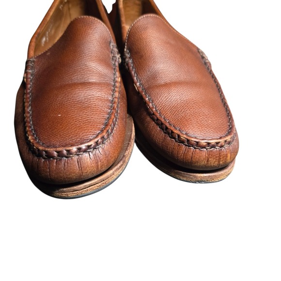 Allen Edmonds Sanibel Brown Leather Slip On Loafers Size 9.5 D 42366 33100 main image 10